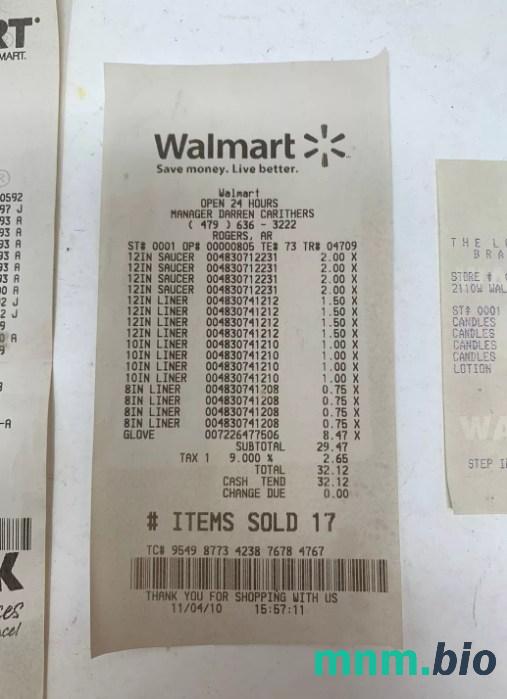Korporacja Walmart przykładowy czek PSD